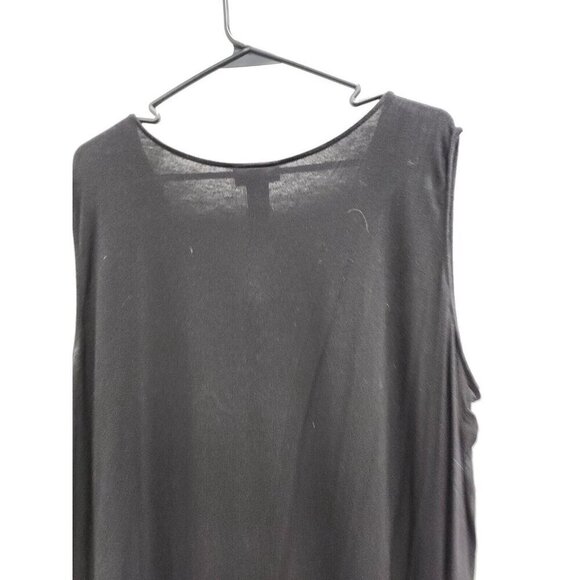 AnyWear by Catherines Womens Tunic Tank Top Size 2X Black Chain Neck  Sleeveless - Picture 7 of 8